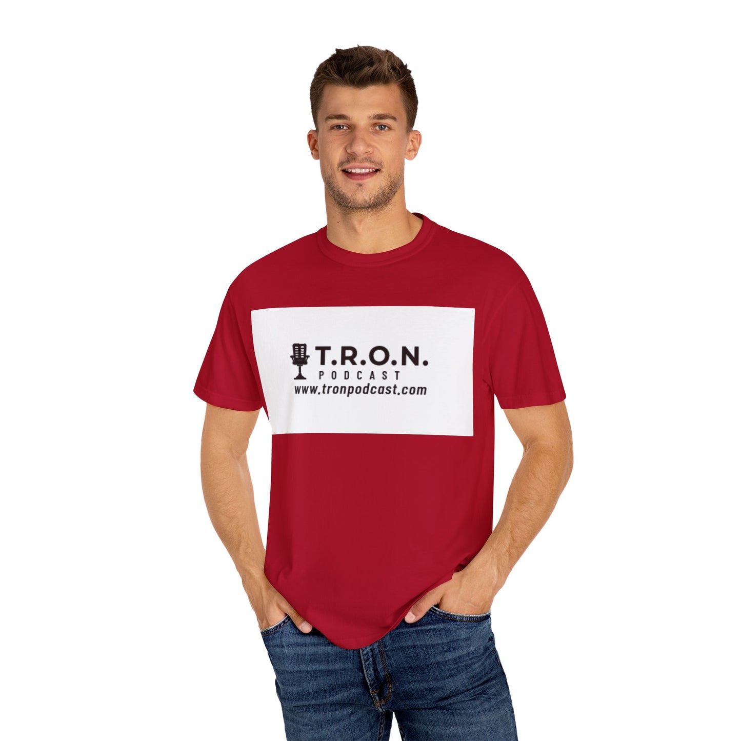 T.R.O.N. Podcast Unisex Garment-Dyed T-Shirt - The Randomness of Nothing